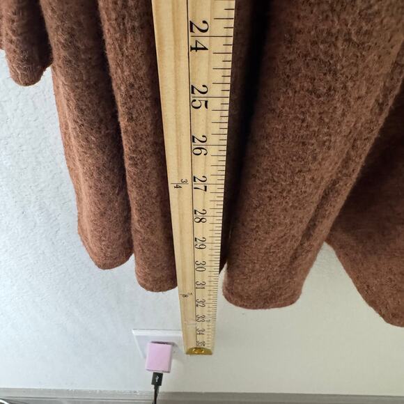 ModCloth Women’s 1X Brown Cowl Neck Tunic Top Long Sleeve Stretch Knit - Picture 5 of 8